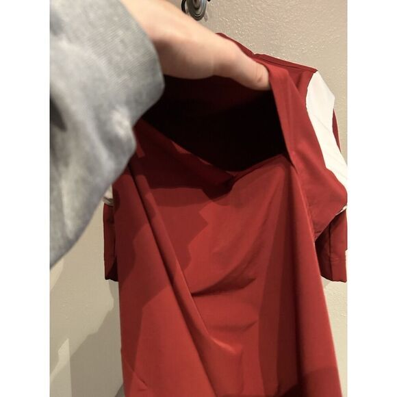 Alabama Crimson Tide Mens Large Nike Short Sleeve Windbreaker 1/4 Zip Vented - Picture 9 of 9